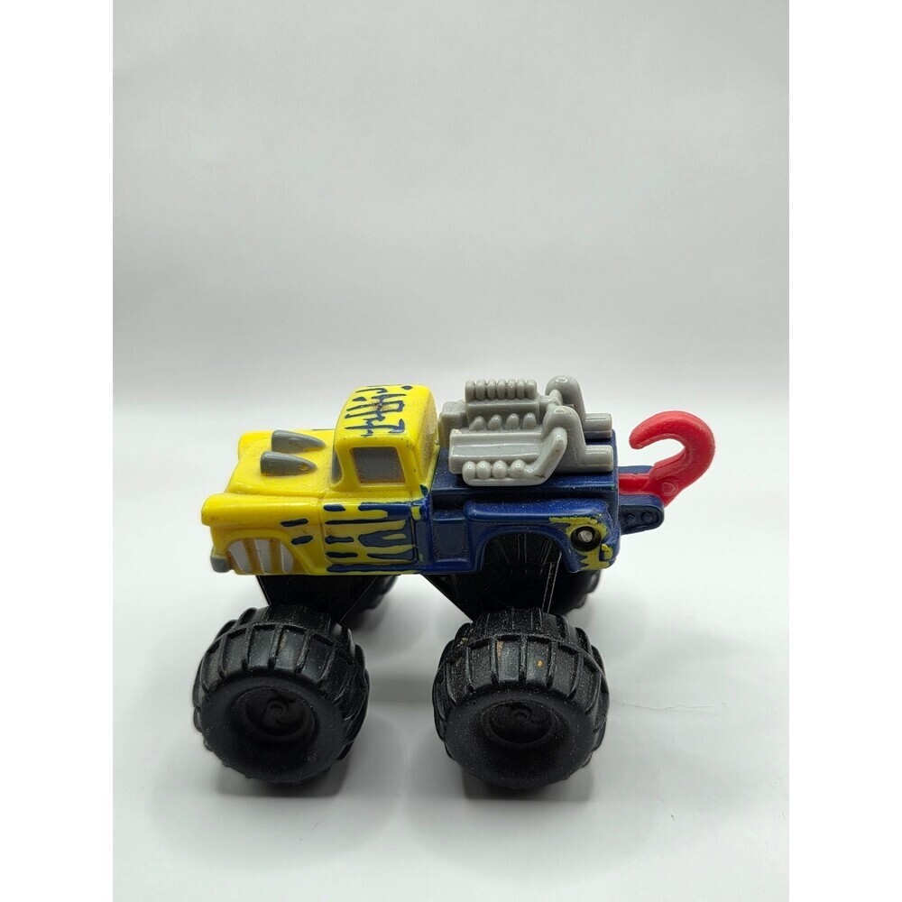 Monster Truck Toy Yellow Blue Shark Mouth Off-Road Vehicle